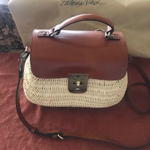 Patricia Nash Colimena Satchel Spring Wicker